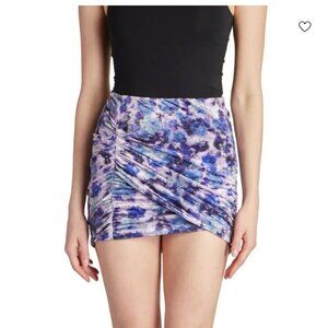 Isabel Marant Guilayo Velvet Miniskirt In Purple NWT